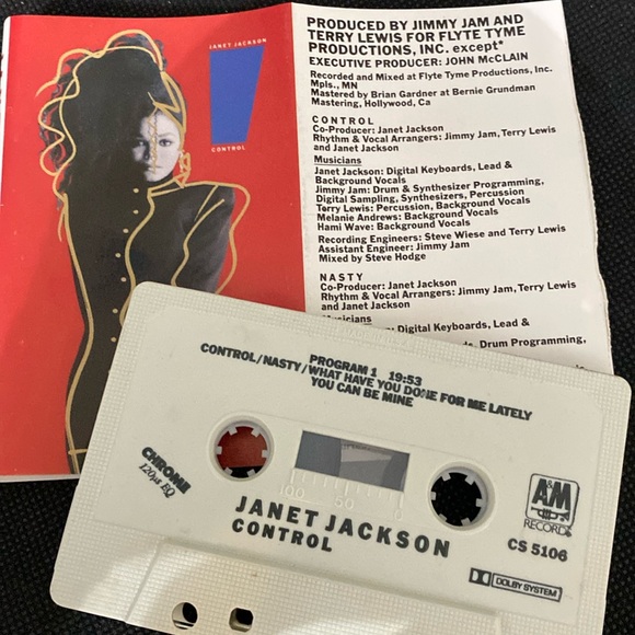 Vintage 80’s cassette tapes- Janet Jackson- Rhythm Nation & Control - Picture 4 of 8